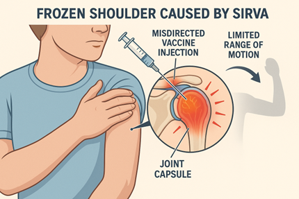 CAN ADHESIVE CAPSULITIS OR FROZEN SHOULDER BE CAUSED BY A FLU OR TETANUS SHOT?